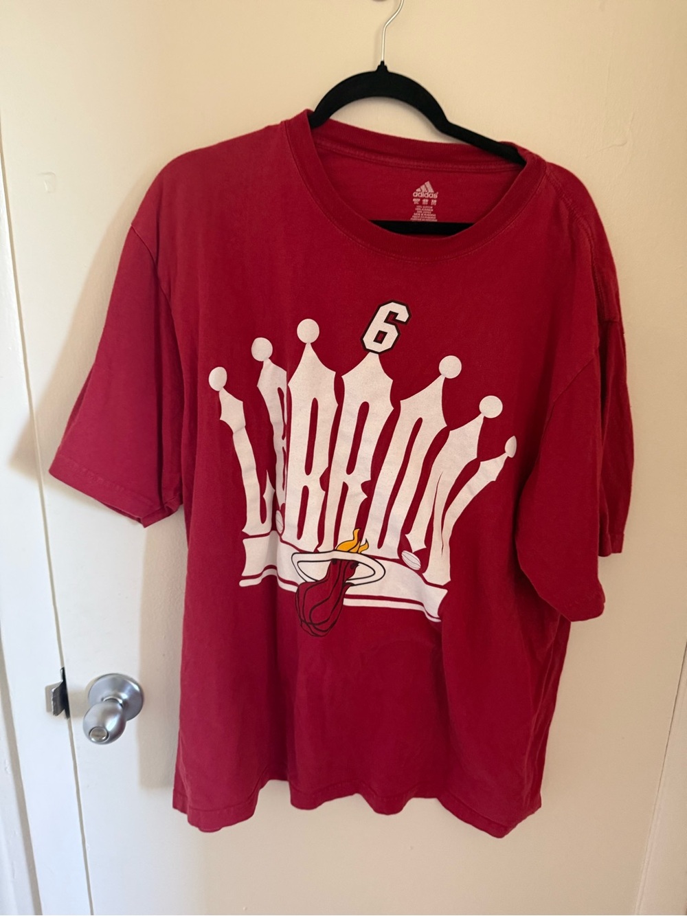 Rare LeBron James Miami Heat Adidas T shirt